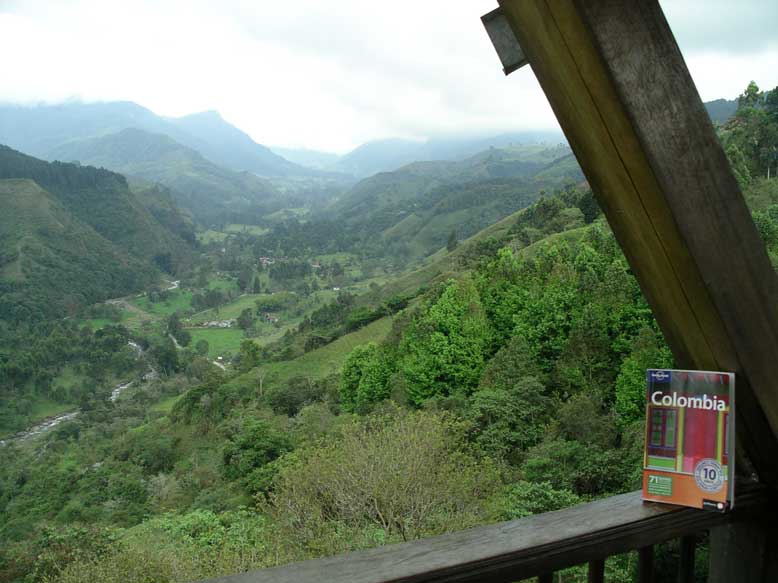 valle del cocora al fondo