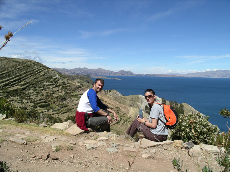 descansando del camino inca