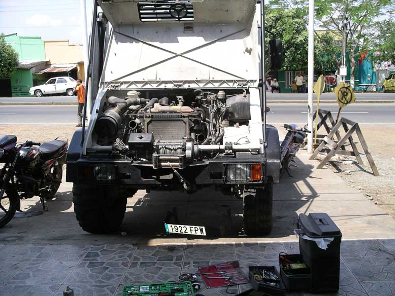 la averia del aire acondicionado